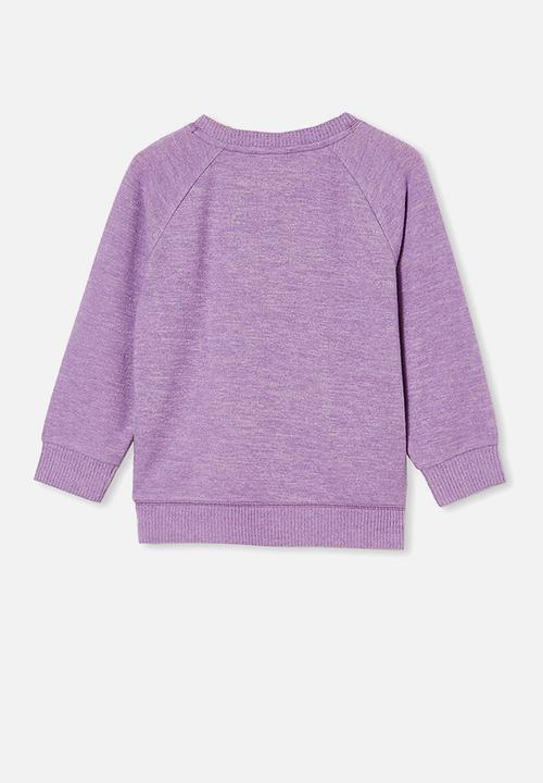 Cotton On - Super soft mila crew - grape soda