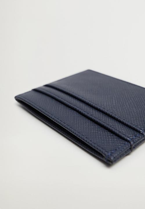 MANGO - Card holder basic - blue