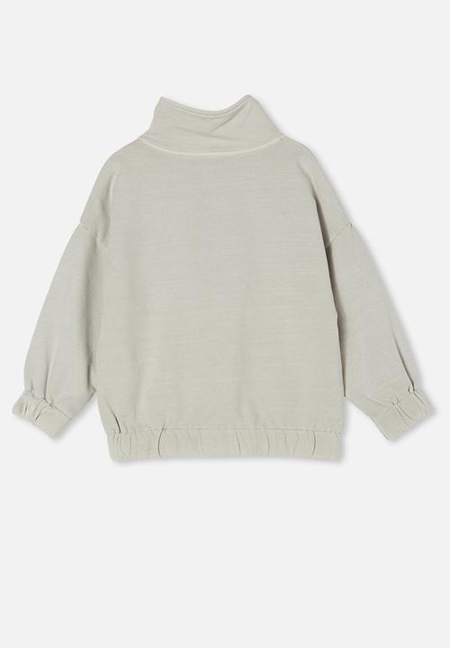 Cotton On - Angelica half zip jumper - grey