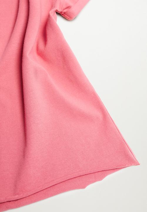 MANGO - Roll tee - pink