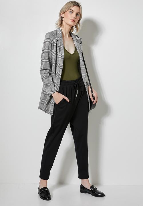 Superbalist - 2 Pack v-neck bodysuit - khaki & dusty mauve