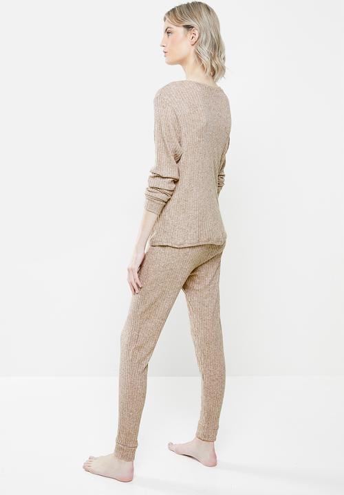 Superbalist - Sleep top & pants set - neutral