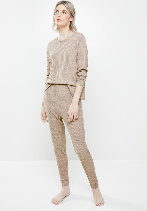 Superbalist - Sleep top & pants set - neutral