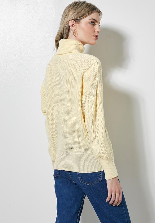 Superbalist - Roll neck pull over - soft yellow