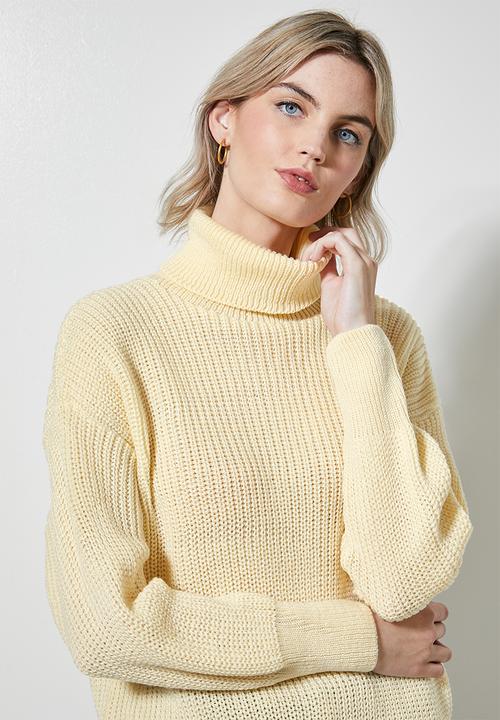 Superbalist - Roll neck pull over - soft yellow