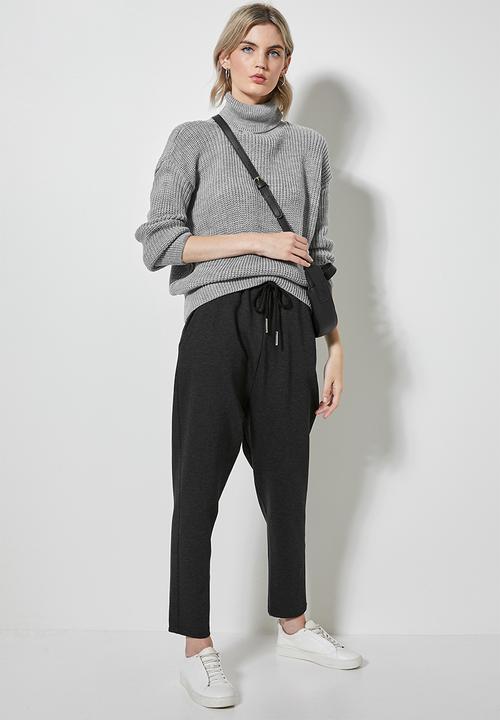 Superbalist - Premium drop crotch jogger - charcoal