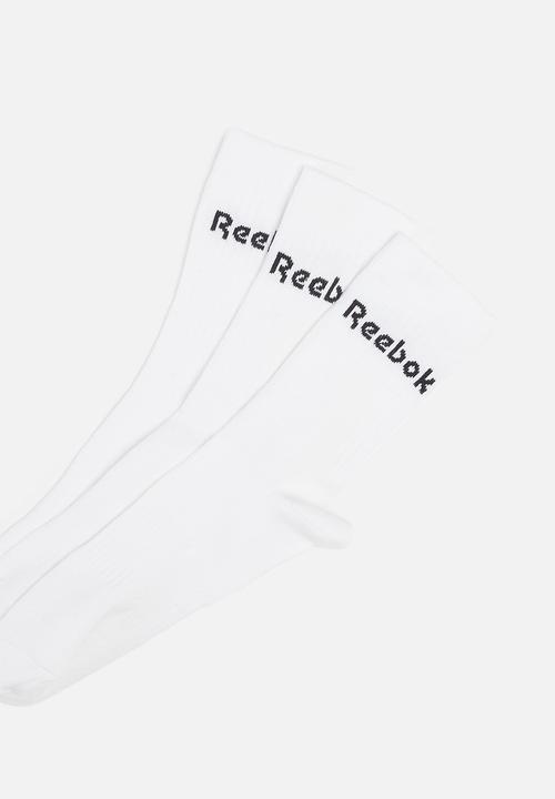 Reebok - Act core mid crew sock 3 pack socks - white