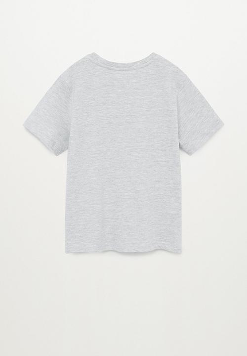 MANGO - Planet short sleeve tee - medium grey