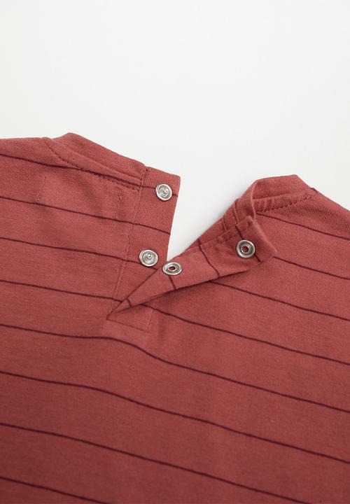 MANGO - Ibai long sleeve tee - dark red
