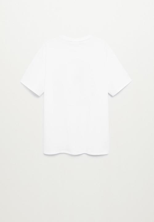 MANGO - Statue short sleeve tee - white
