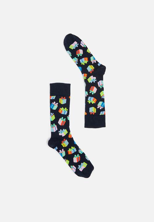 Happy Socks - 3 Pack happy birthday socks gift set - multi