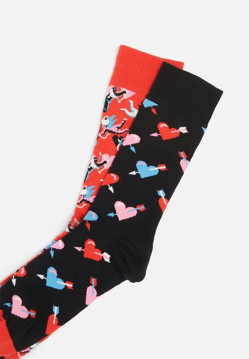 Happy Socks - 2-Pack i love you socks gift set - multi