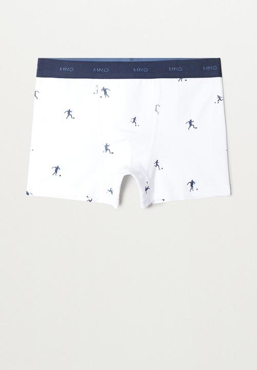 MANGO - Futbol 3 pack boxers - navy & white