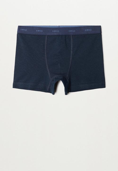 MANGO - Futbol 3 pack boxers - navy & white