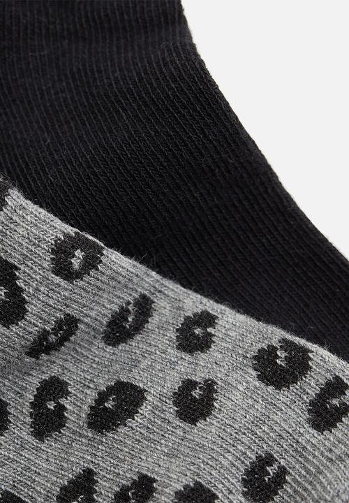 MANGO - Cora socks - black & grey 
