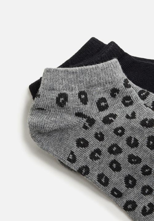 MANGO - Cora socks - black & grey 