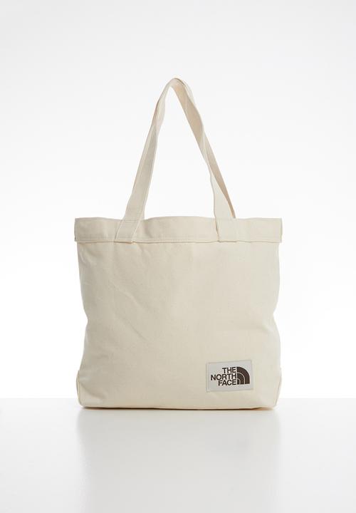 The North Face - Cotton tote - weimaraner brown large logo print