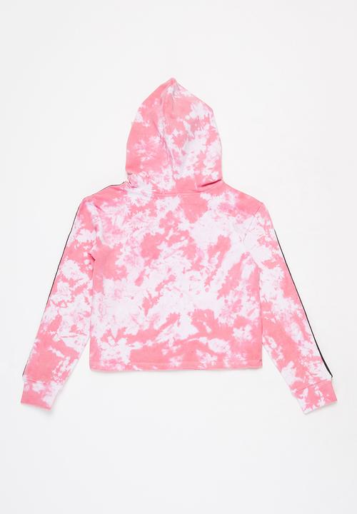 SISSY BOY - Downtown diva tie dye hoodie - pink