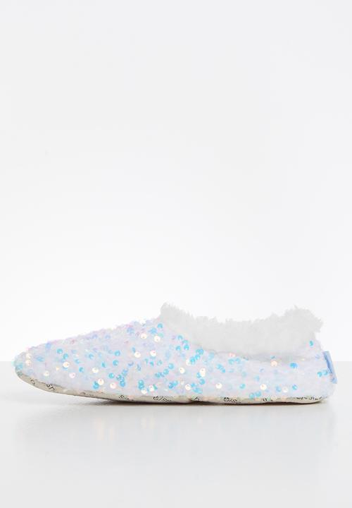 snoozies!® - Bling slipper - white