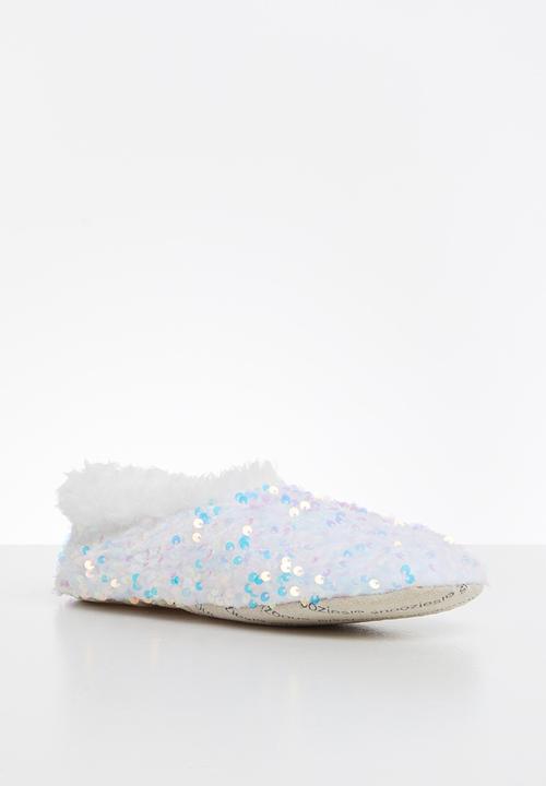 snoozies!® - Bling slipper - white