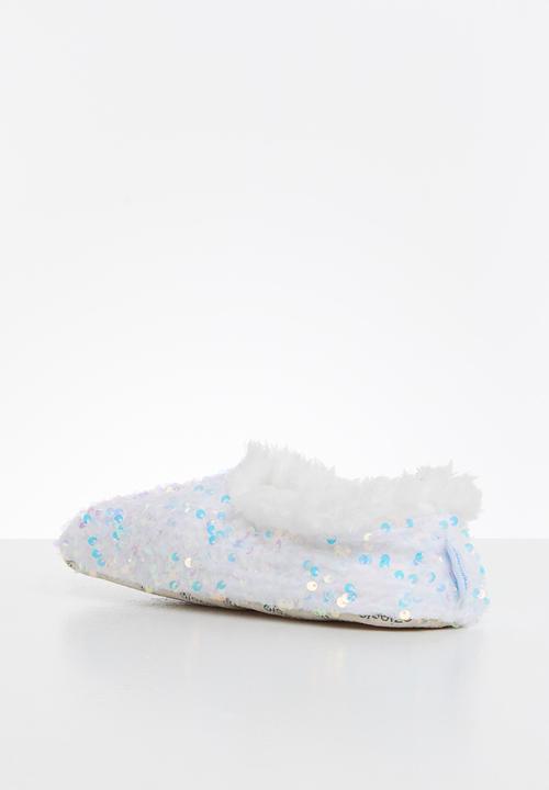 snoozies!® - Bling slipper - white