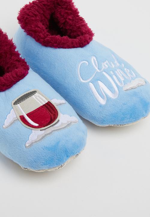 snoozies!® - Cloud wine slipper - blue