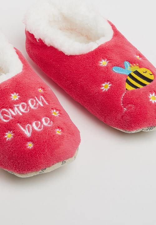snoozies!® - Queen bee slipper - pink