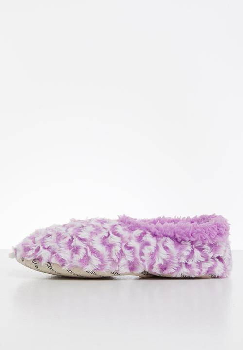 snoozies!® - Wiggly stripes slipper - purple