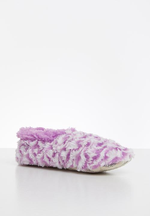 snoozies!® - Wiggly stripes slipper - purple