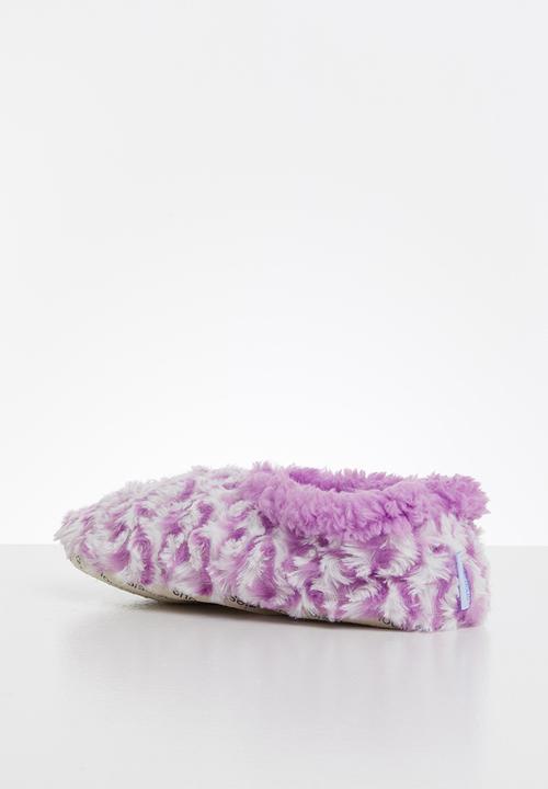 snoozies!® - Wiggly stripes slipper - purple