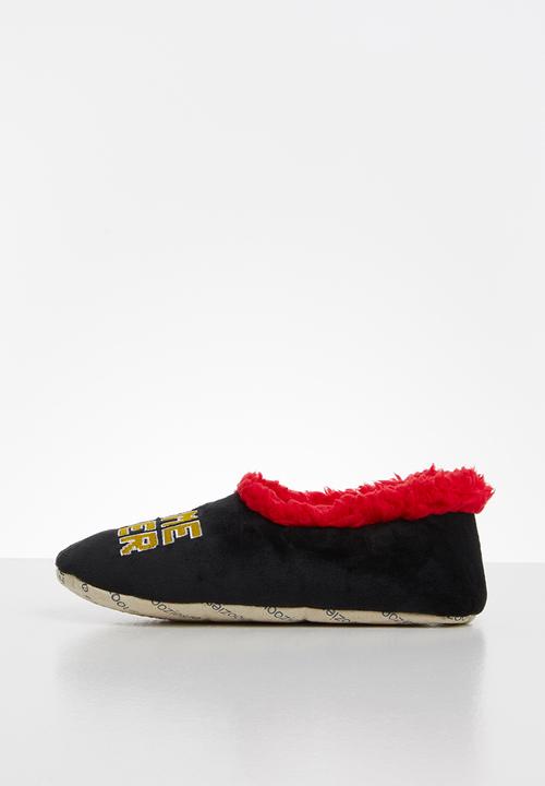 snoozies!® - Boys game over slippers - black