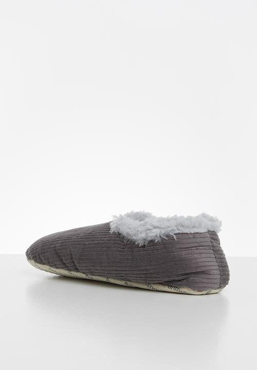 snoozies!® - Corduroy & two tone - grey