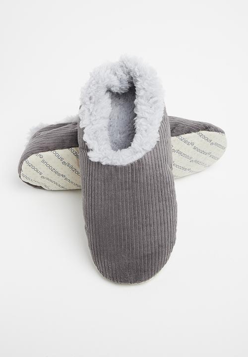 snoozies!® - Corduroy & two tone - grey