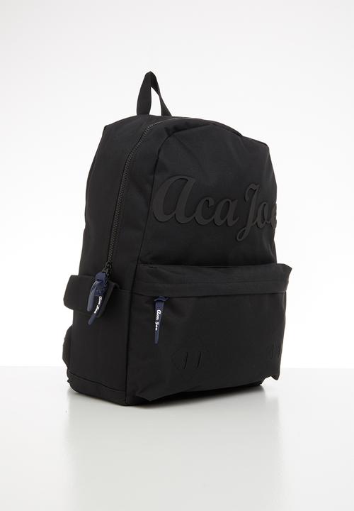 Aca Joe - Mens aca joe printed backpack - black