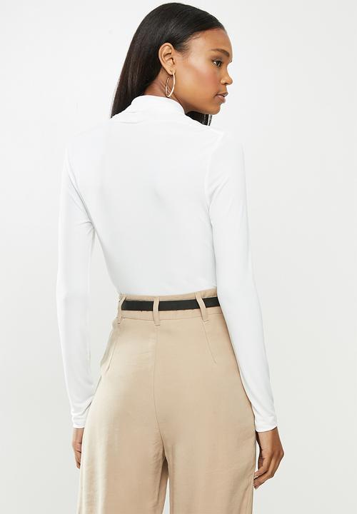 MILLA - Combo wrap bodysuit - ivory