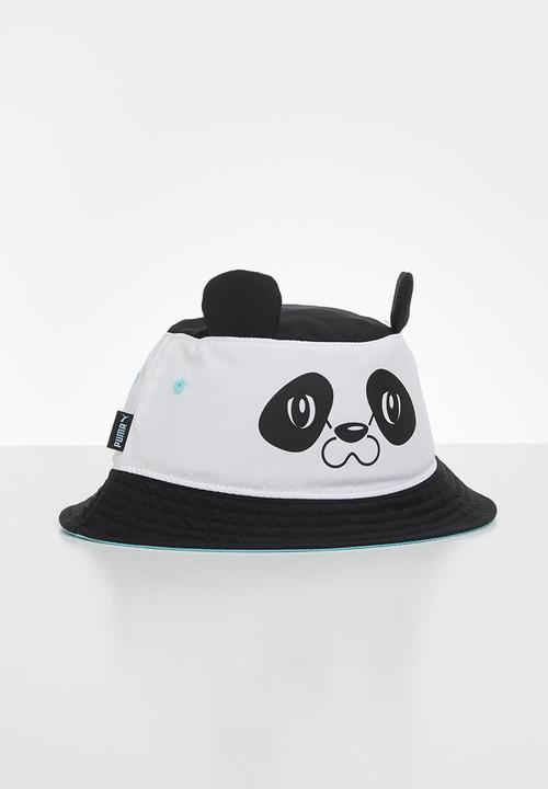 PUMA - Puma animal bucket hat - white & black 