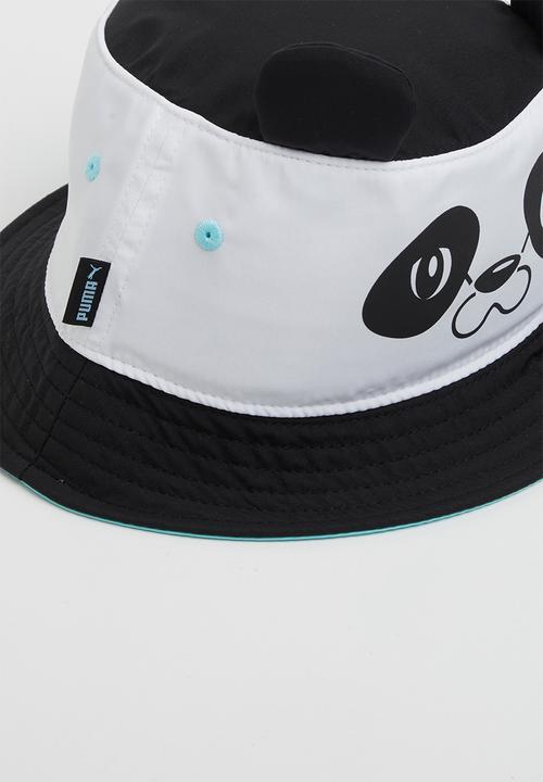 PUMA - Puma animal bucket hat - white & black 