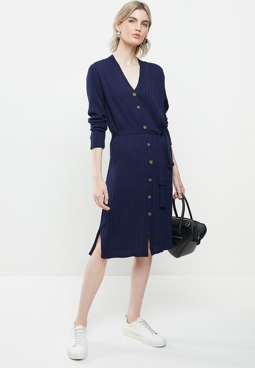 Glamorous - Knitted midi dress - navy