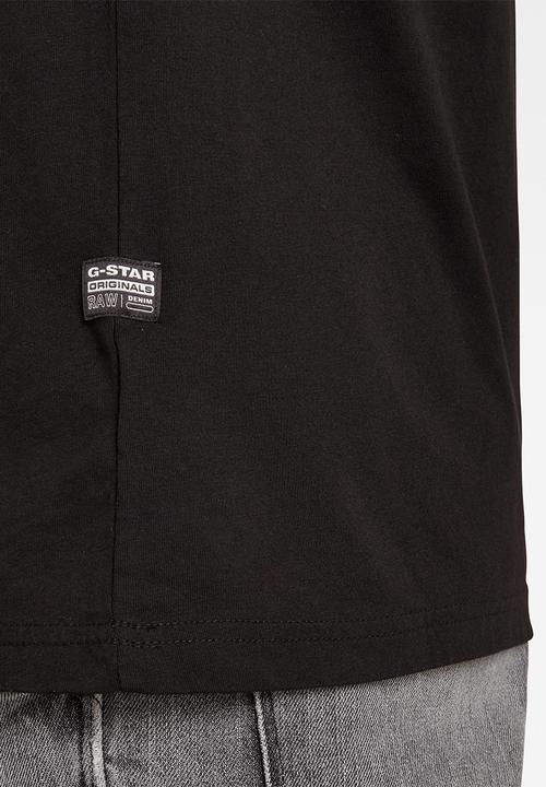 G-STAR - 1 reflective graphic r short sleeve tee  - dk black