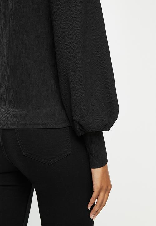 Me&B - Black essential bellow top - black 
