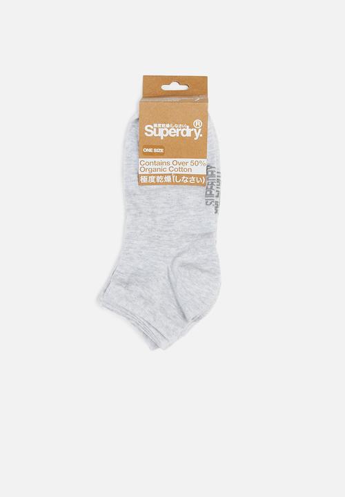 Superdry. - 5 Pack trainer sock - grey 
