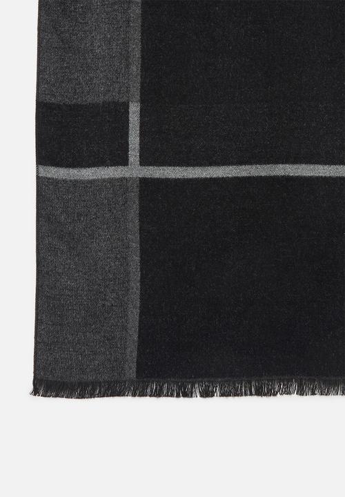 Superbalist - Plaid scarf - black & grey