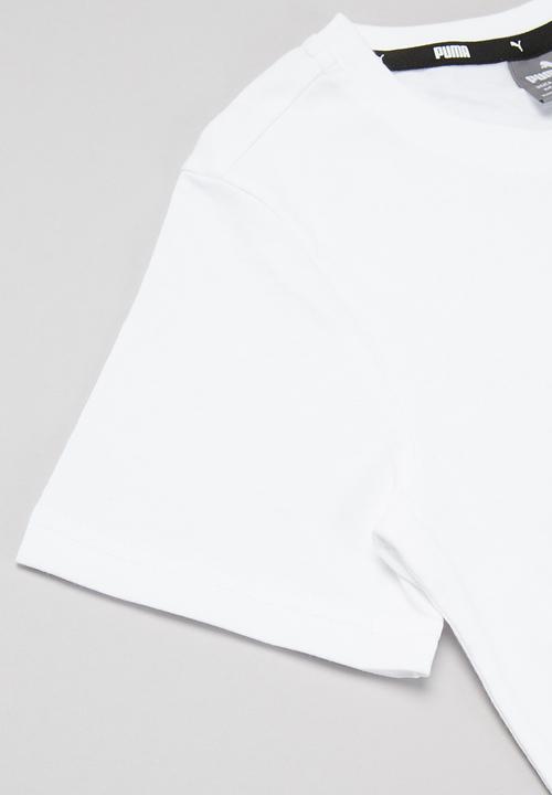 PUMA - Ess+2 col logo tee - white