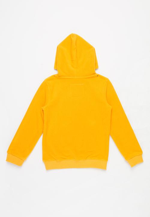 Aca Joe - Pre-boys core fleece hoodie - yellow 