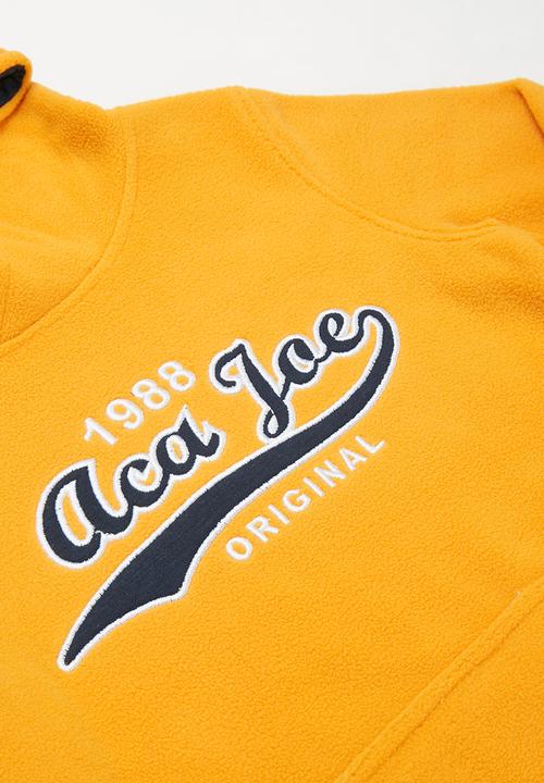Aca Joe - Pre-boys core fleece hoodie - yellow 