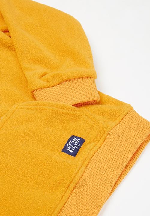 Aca Joe - Pre-boys core fleece hoodie - yellow 