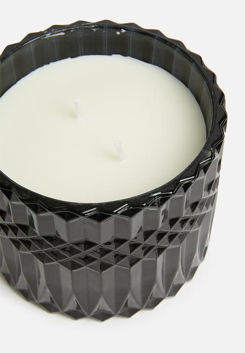 H&S - Lidded candle - black