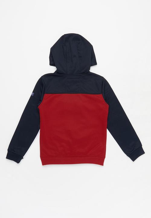 Aca Joe - Pre-boys colour block cagoule - navy & red