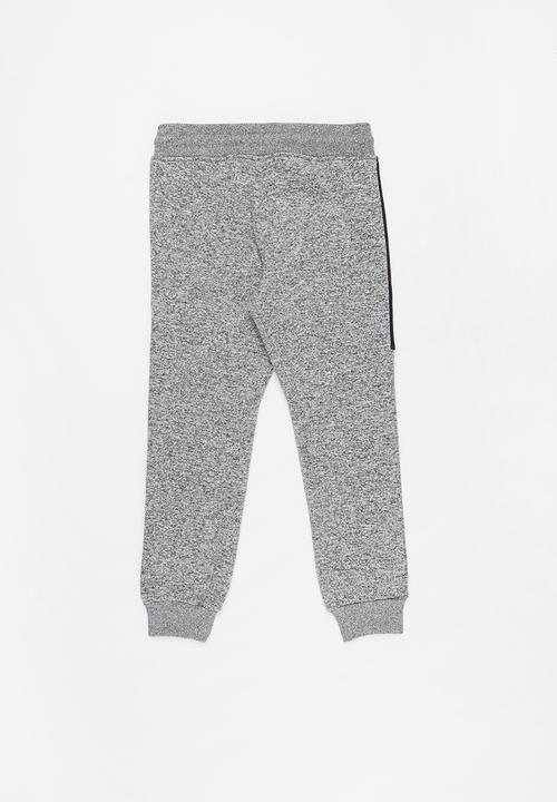 Aca Joe - Big-boys brushed grindle jogger - grey 