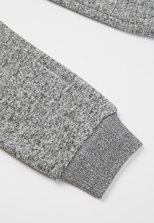 Aca Joe - Big-boys brushed grindle jogger - grey 